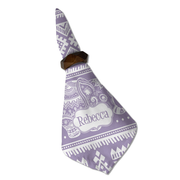 Baby Elephant Cloth Napkins - Personalized Dinner (Folded in Ring) (MAIN)