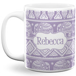 Baby Elephant 11 Oz Coffee Mug - White (Personalized)