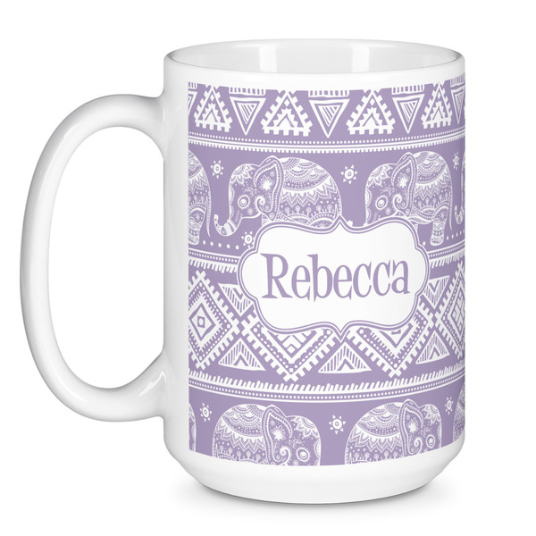 Baby Elephant Coffee Mug - 15 oz - White