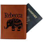 Baby Elephant Passport Holder - Faux Leather - Single Sided (Personalized)