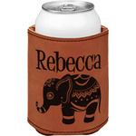 Baby Elephant Leatherette Can Sleeve - Double Sided (Personalized)