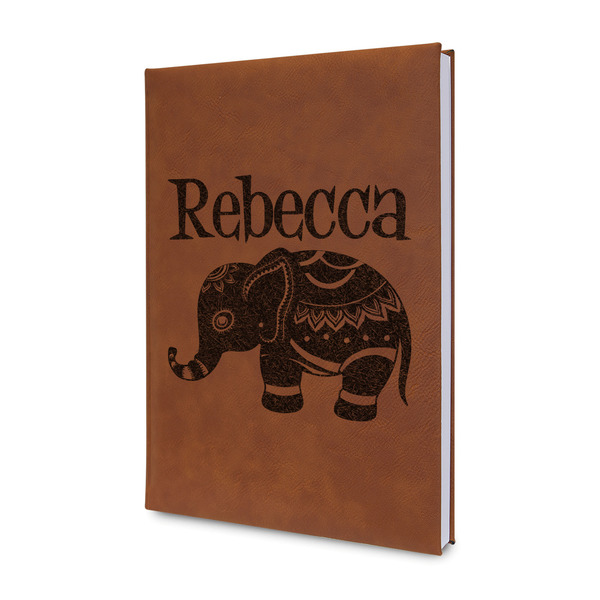 Custom Baby Elephant Leatherette Journal (Personalized)