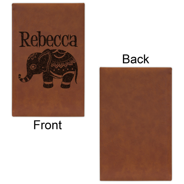 Baby Elephant Cognac Leatherette Journal - Single Sided - Apvl