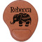 Baby Elephant Leatherette Mouse Pad with Wrist Support (Personalized)