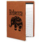 Baby Elephant Cognac Leatherette Portfolios with Notepad - Large - Main