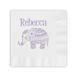 Baby Elephant Coined Cocktail Napkins (Personalized)