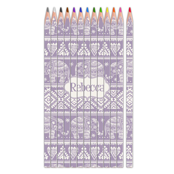 Custom Baby Elephant Colored Pencils (Personalized)