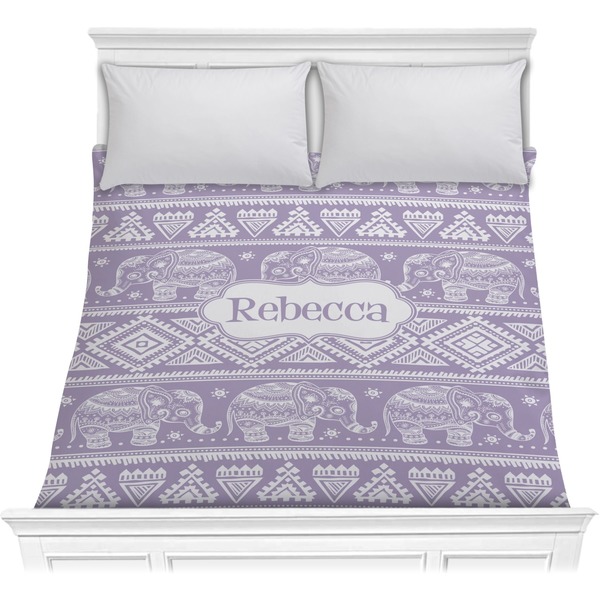Custom Baby Elephant Comforter - Full / Queen (Personalized)