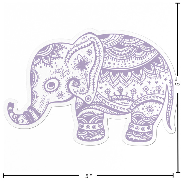 Baby Elephant Custom Shape Iron On Patches - L - APPROVAL