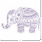 Baby Elephant Custom Shape Iron On Patches - L - APPROVAL