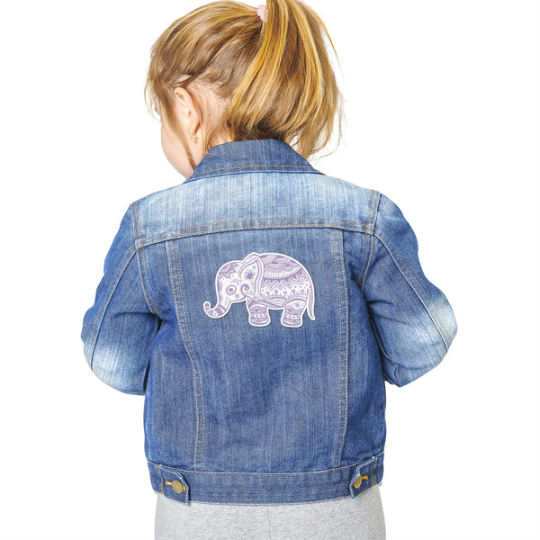 Baby Elephant Custom Shape Iron On Patches - XXL - Single - Approval