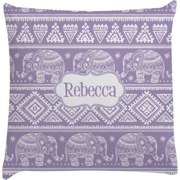 Custom Baby Elephant Decorative Pillow Case (Personalized)