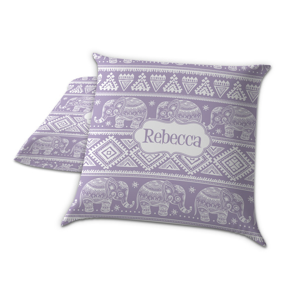Baby Elephant Decorative Pillow Case - TWO