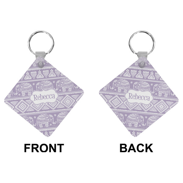 Baby Elephant Diamond Keychain (Front + Back)