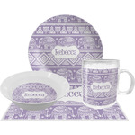Baby Elephant Dinner Set - Single 4 Pc Setting w/ Name or Text