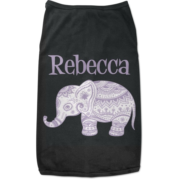 Custom Baby Elephant Black Pet Shirt (Personalized)
