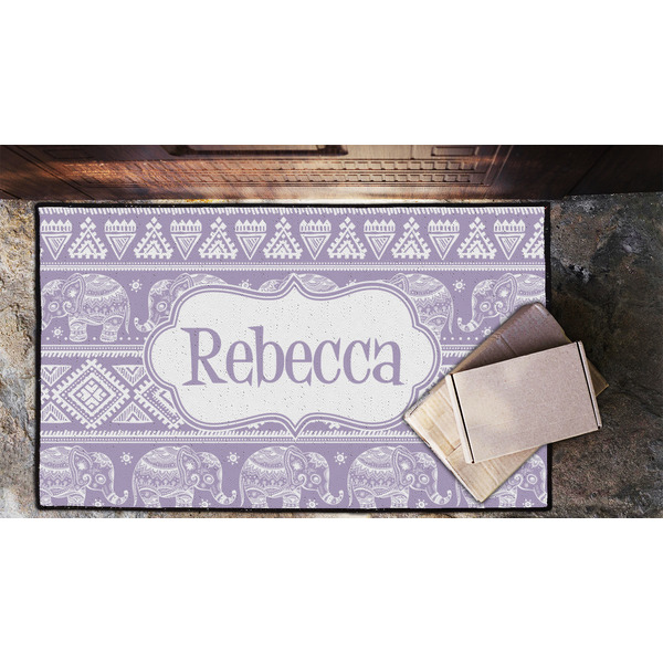 Baby Elephant Door Mat - LIFESTYLE (Lrg)