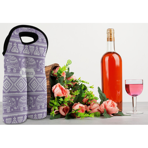 Baby Elephant Double Wine Tote - LIFESTYLE (new)