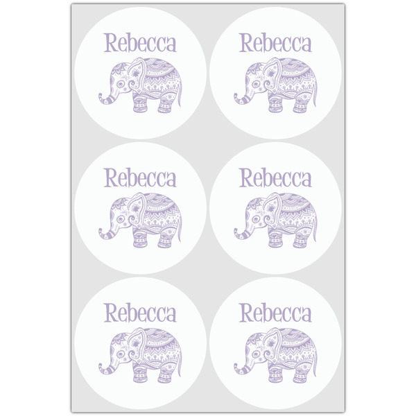 Baby Elephant Drink Topper - Large - Set of 6