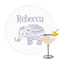 Baby Elephant Drink Topper - Large - Single with Drink