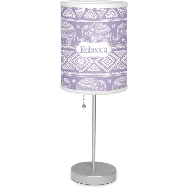 Custom Baby Elephant Lamp with Drum Shade (Personalized)