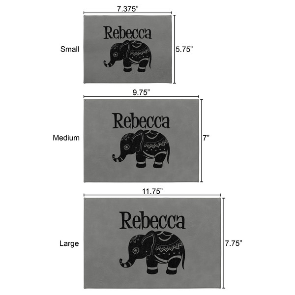 Baby Elephant Engraved Gift Boxes - All 3 Sizes