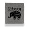 Baby Elephant Leather Binder - 1" - Grey - Front View