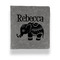 Baby Elephant Leather Binder - 1" - Grey (Personalized)