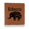 Baby Elephant Leather Binder - 1" - Rawhide - Front View