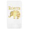 Baby Elephant Foil Stamped Guest Napkins - Front View