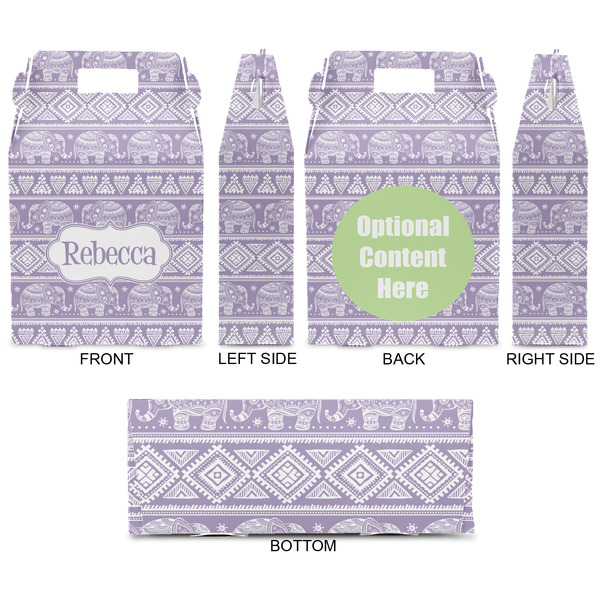 Baby Elephant Gable Favor Box - Approval