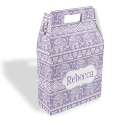 Baby Elephant Gable Favor Box (Personalized)