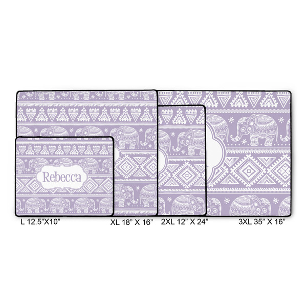 Baby Elephant Gaming Mats - SIZE CHART