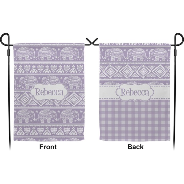 Baby Elephant Garden Flag - Double Sided Front and Back