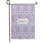 Baby Elephant Small Garden Flag - Double Sided w/ Name or Text