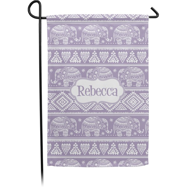 Custom Baby Elephant Small Garden Flag - Double Sided w/ Name or Text