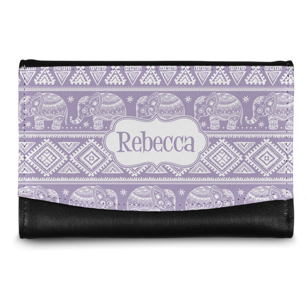 Custom Baby Elephant Genuine Leather Women's Wallet - Small (Personalized)