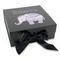 Baby Elephant Gift Boxes with Magnetic Lid - Black - Front (angle)