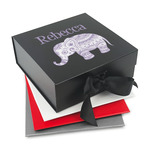 Baby Elephant Gift Box with Magnetic Lid (Personalized)