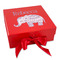 Baby Elephant Gift Boxes with Magnetic Lid - Red - Front