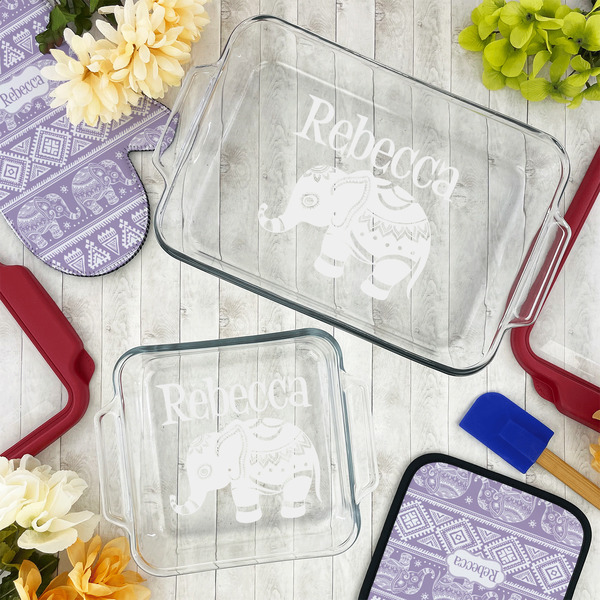 Baby Elephant Glass Baking Dish Set - LIFESTYLE
