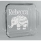 Baby Elephant Glass Cake Dish - 8in x 8in (Personalized)