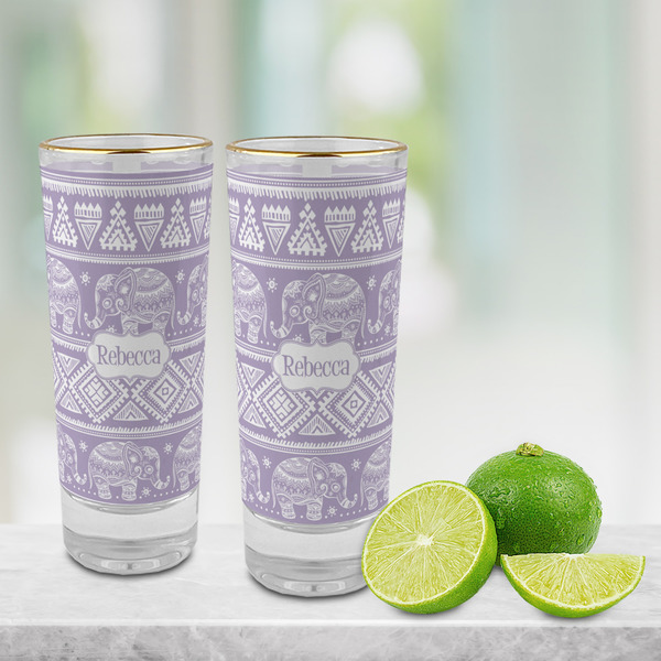 Baby Elephant Glass Shot Glass - 2 oz - LIFESTYLE