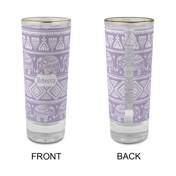 Baby Elephant Glass Shot Glass - 2 oz - Single - APPROVAL