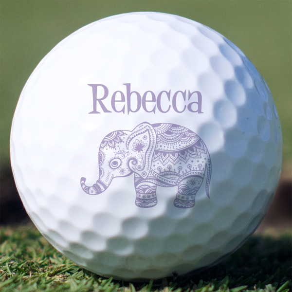 Custom Baby Elephant Golf Balls - Titleist Pro V1 - Set of 3 (Personalized)