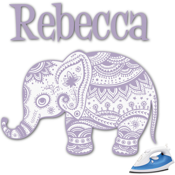 Custom Baby Elephant Graphic Iron On Transfer (Personalized)