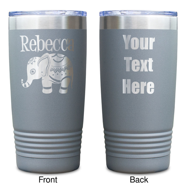 Baby Elephant Gray Polar Camel Tumbler - 20oz - Double Sided - Approval