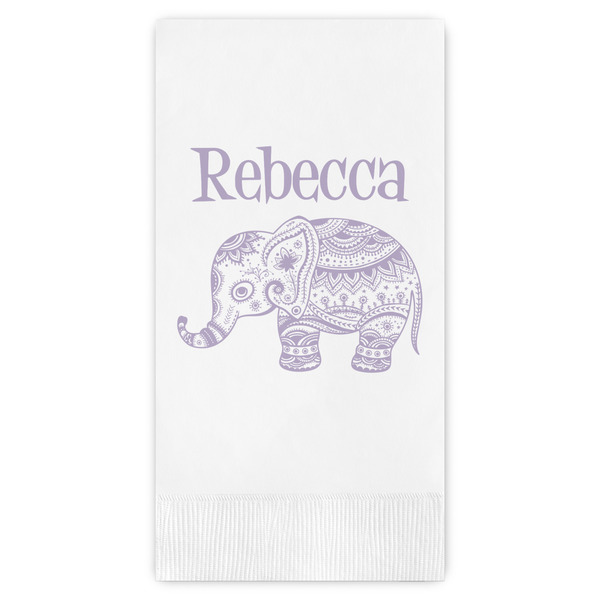 Custom Baby Elephant Guest Towels - Full Color (Personalized)