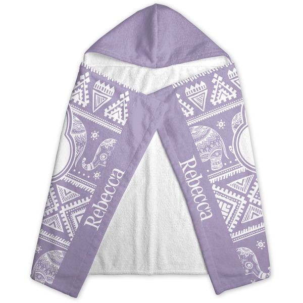 Baby Elephant Hooded Towel - Folded