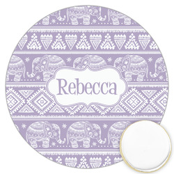 Baby Elephant Printed Cookie Topper - 3.25" (Personalized)